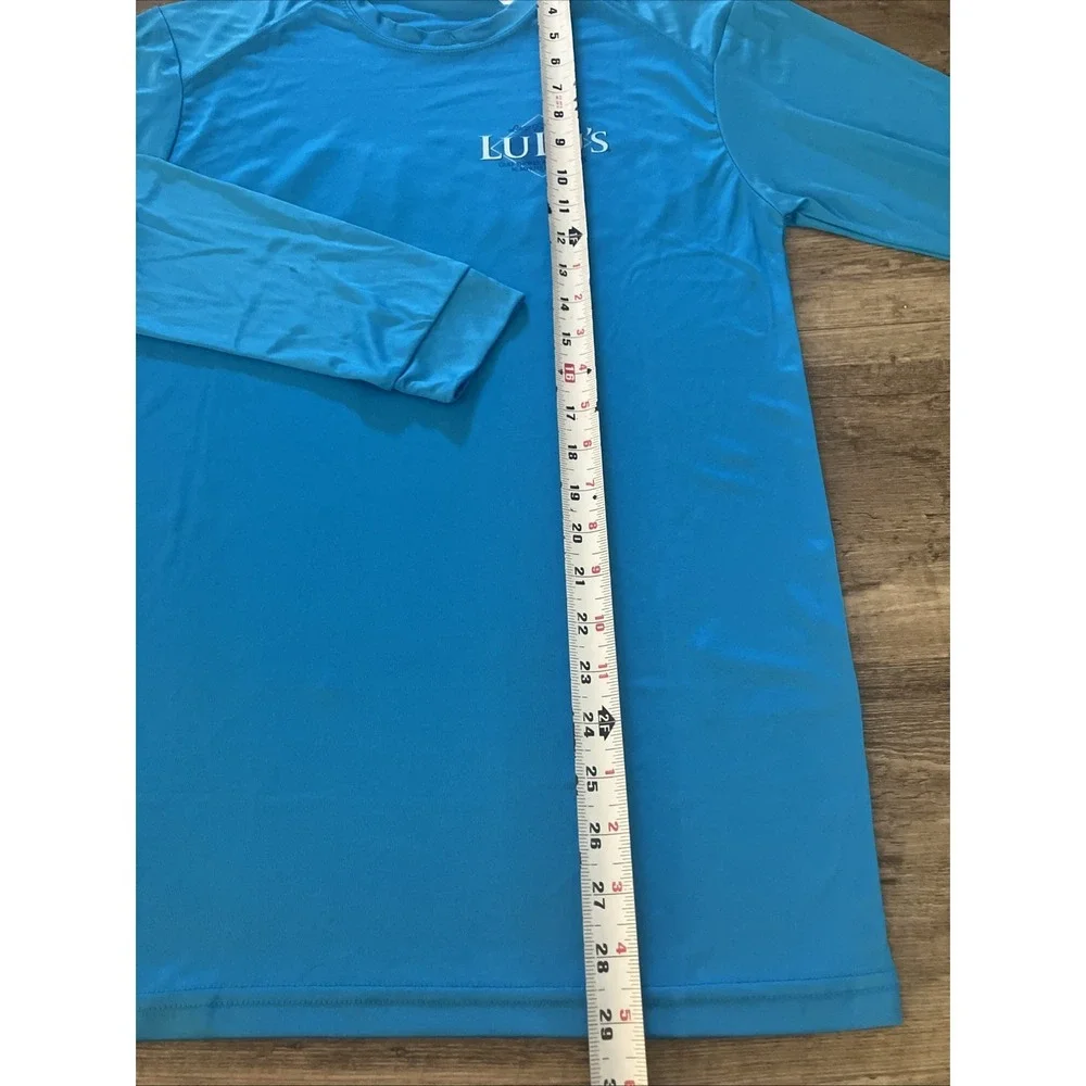 PARAGON Light Blue Men's Swim Rash Guard Lulu's N Myrtle Beach‎ SPF 50 Medium